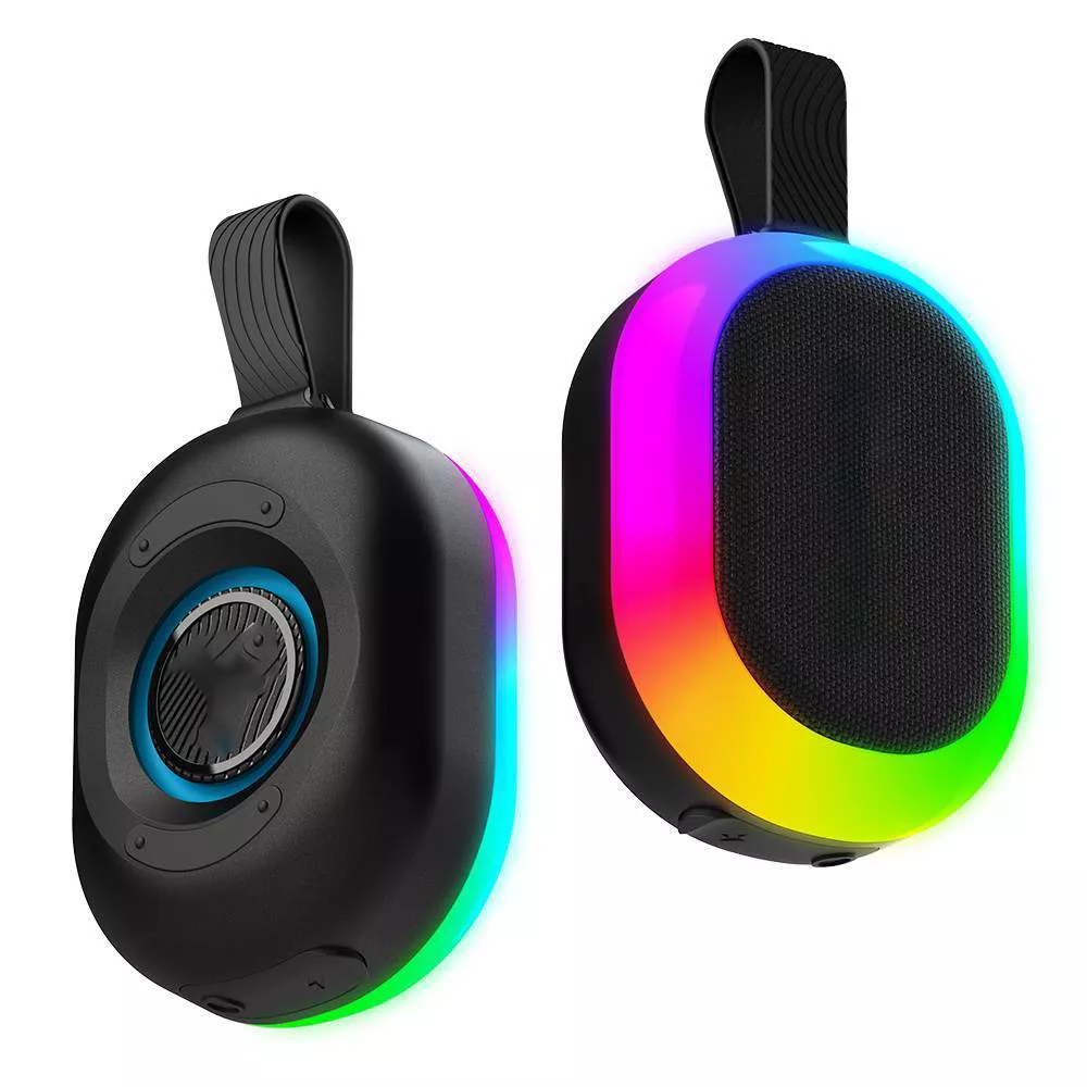 Głośnik przenośny Bluetooth z oświetleniem RGB i odpornością na wodę